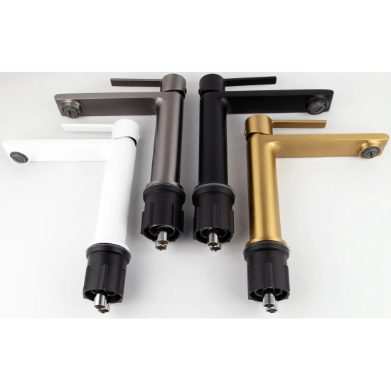 Смеситель для раковины KAISER Serio 05311-15 вороненая сталь