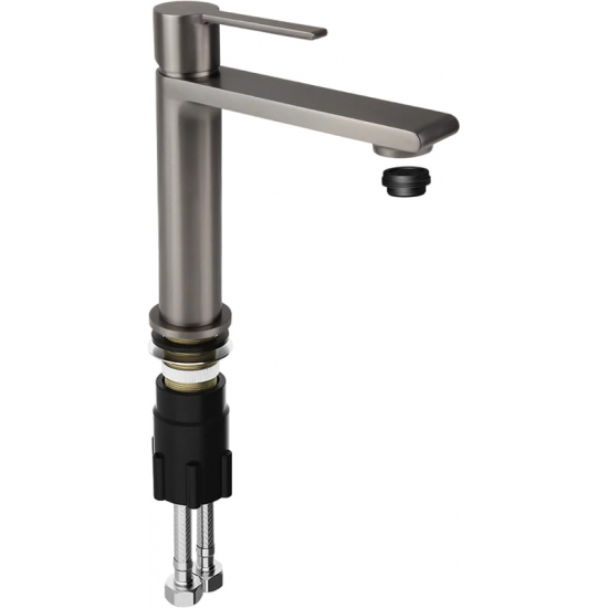 Смеситель для раковины KAISER Serio 05311-15 вороненая сталь