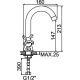Смеситель для раковины LEDEME H22 L1122-2 хром