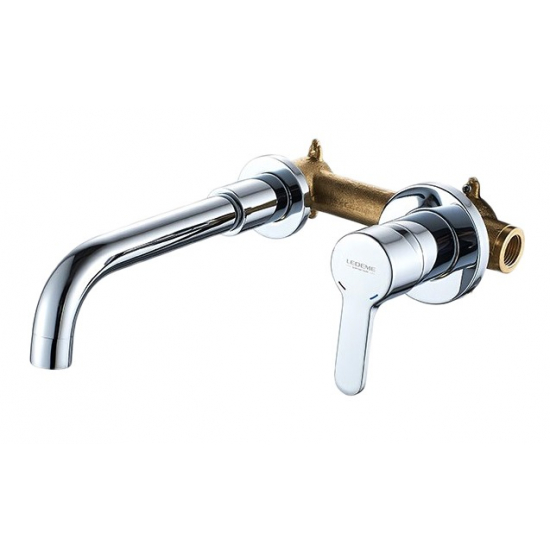 Смеситель для раковины LEDEME L1003-1 настенный, хром