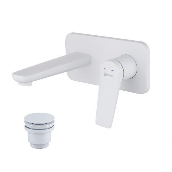 Смеситель для раковины LEMARK Bronx LM3726MW С ВНУТРЕННЕЙ ЧАСТЬЮ белый