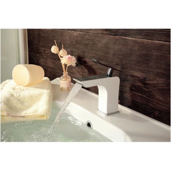 Смеситель для раковины LEMARK Contest LM5806CW белый/хром