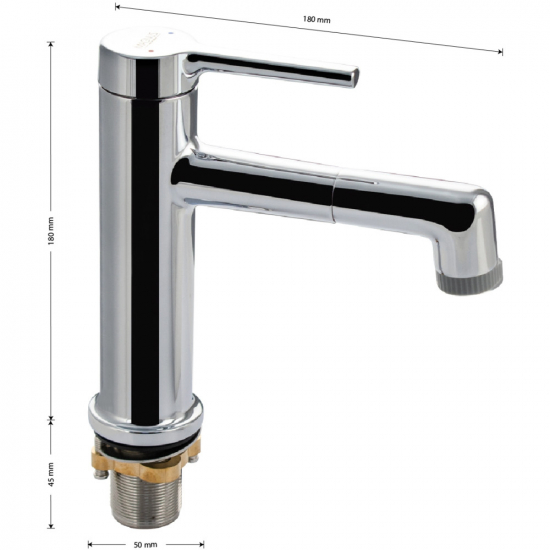 Смеситель для раковины MAGNUS 8229 хром