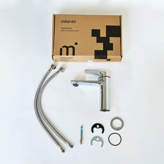 Смеситель для раковины MILARDO Azure AZUSB00M01 хром