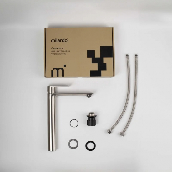 Смеситель для раковины MILARDO Maze MAZBN01M01 сатин