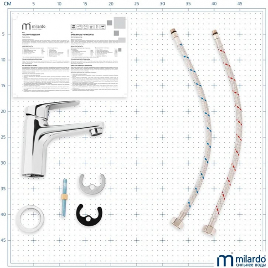 Смеситель для раковины MILARDO Niagara NIASB00M01 хром