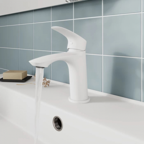 Смеситель для раковины MILARDO Rora RORWT00M01 белый матовый