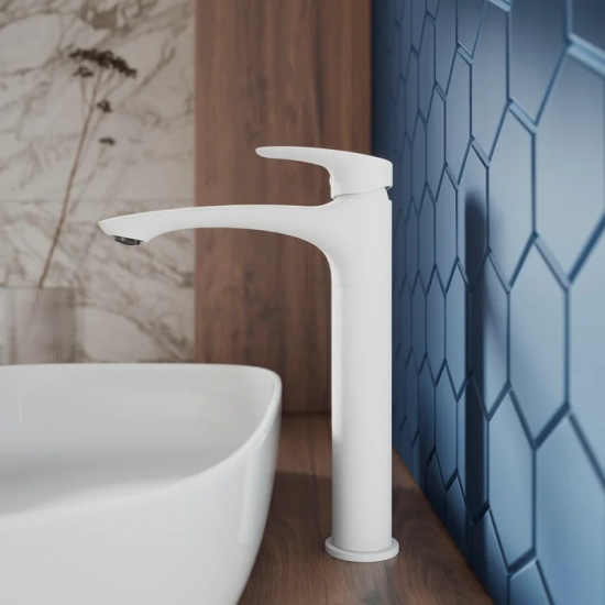 Смеситель для раковины MILARDO Rora RORWT01M01 белый матовый