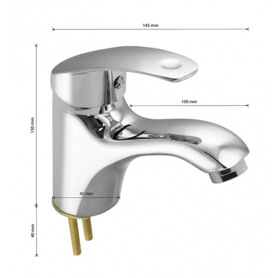 Смеситель для раковины MYFAIR 87101 хром