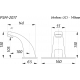 Смеситель для раковины ПРОФСАН ПСМ-2017 сенсорный, с блоком управления