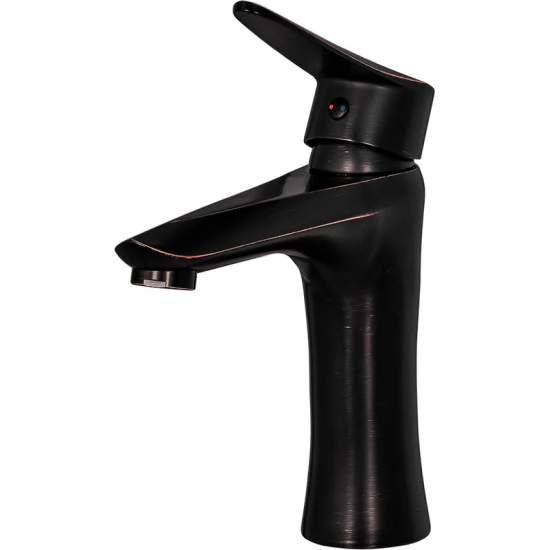 Смеситель для раковины ПРОФСАН Steel Black ПСМ-301-5 из нержавеющей стали, чёрная бронза