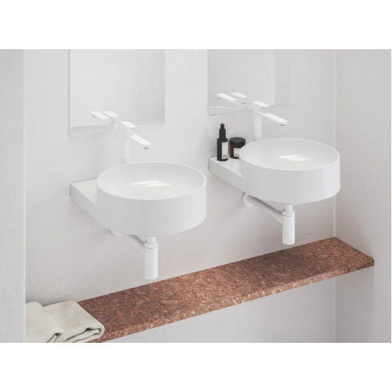 Смеситель для раковины RAVAK Eleganta EL 014.10WV белый вельвет