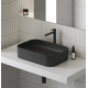 Смеситель для раковины RAVAK Eleganta EL 015.20BLM чёрный матовый 