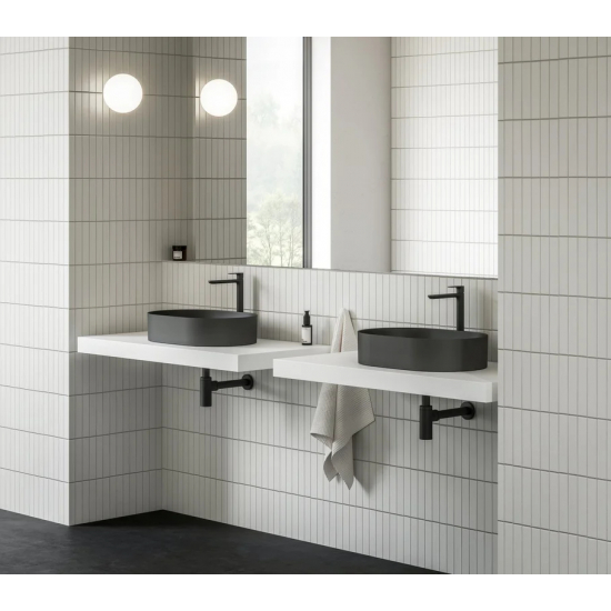 Смеситель для раковины RAVAK Eleganta EL 015.20BLM чёрный матовый 