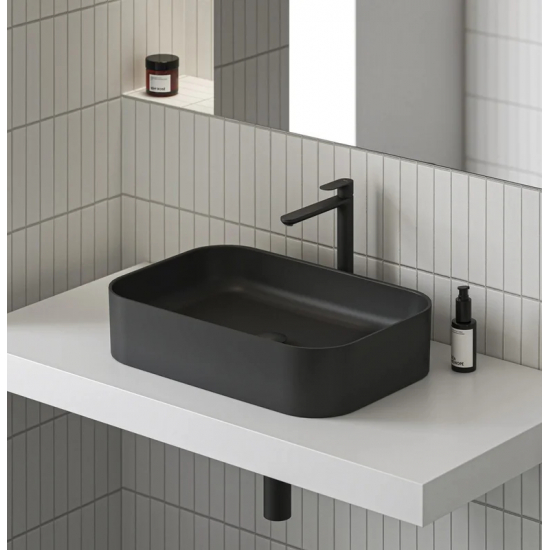 Смеситель для раковины RAVAK Eleganta EL 015.21BLM BeCool чёрный матовый 
