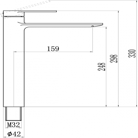 Смеситель для раковины SAVOL S-601811GE хамелеон