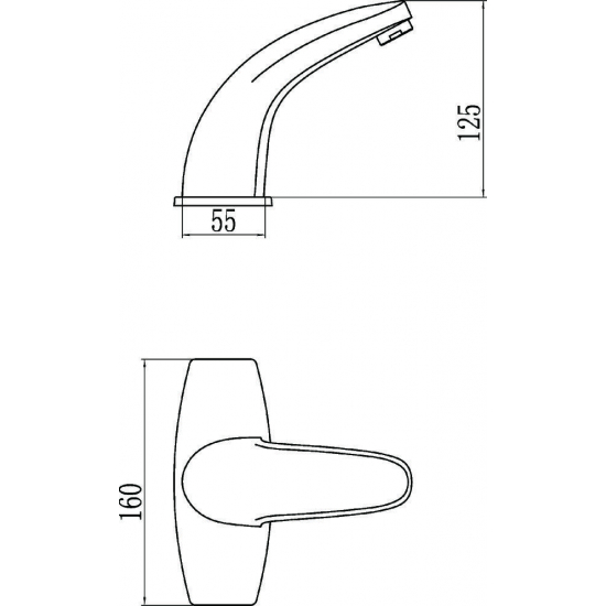 Смеситель для раковины SAVOL S-GY8808 сенсорный бесконтактный