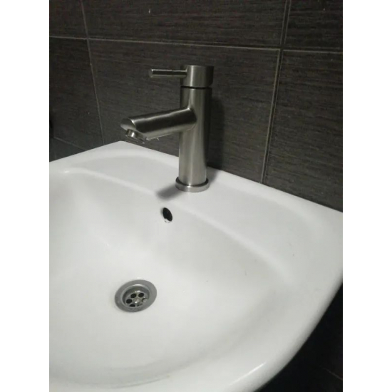 Смеситель для раковины SAVOL S-SUS1002 из нержавеющей стали, сатин