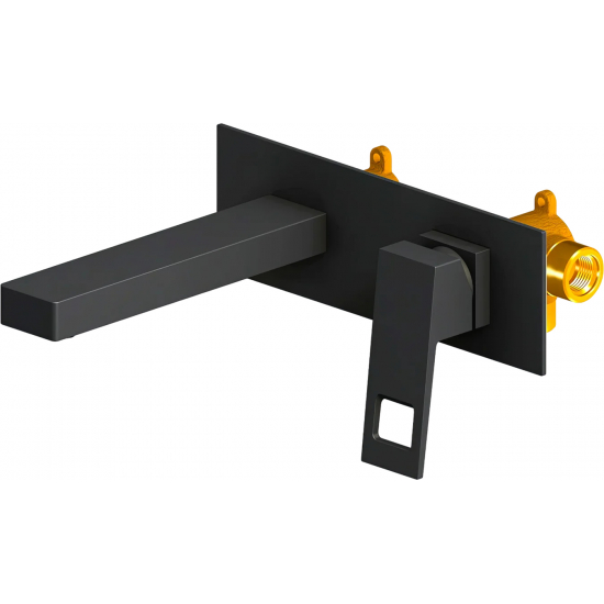 Смеситель для раковины TIMO Briana 7171/03SM С ВНУТРЕННЕЙ ЧАСТЬЮ чёрный