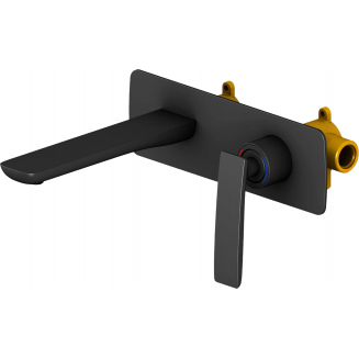 Смеситель для раковины TIMO Helmi 4071/03SM С ВНУТРЕННЕЙ ЧАСТЬЮ чёрный