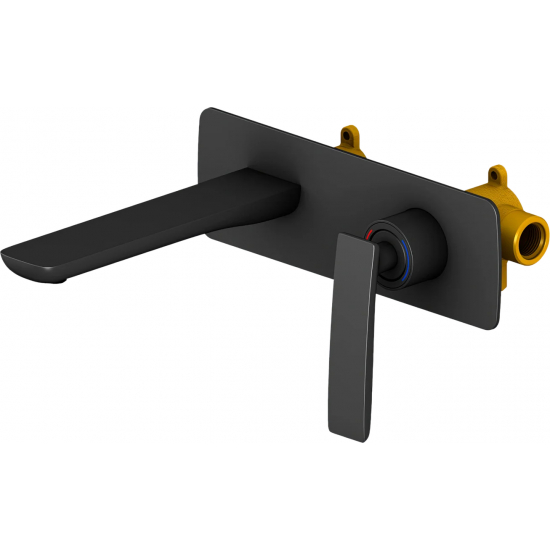 Смеситель для раковины TIMO Helmi 4071/03SM С ВНУТРЕННЕЙ ЧАСТЬЮ чёрный