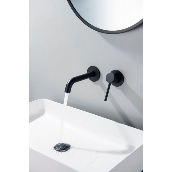 Смеситель для раковины TIMO Saona 2372/03SM С ВНУТРЕННЕЙ ЧАСТЬЮ чёрный