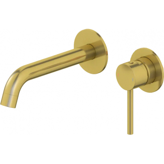 Смеситель для раковины TIMO Saona 2372/17SM С ВНУТРЕННЕЙ ЧАСТЬЮ золото матовое