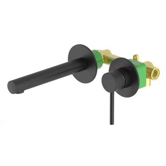 Смеситель для раковины TIMO Saona 2391/03SM С ВНУТРЕННЕЙ ЧАСТЬЮ чёрный