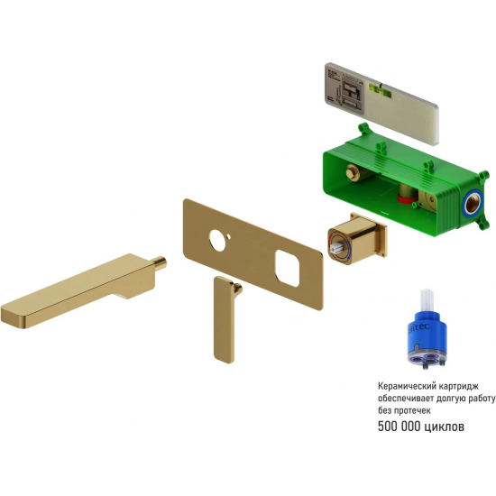 Смеситель для раковины TIMO Torne 4371/02SM С ВНУТРЕННЕЙ ЧАСТЬЮ бронза