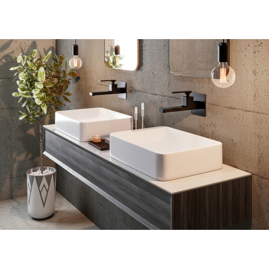 Смеситель для раковины TIMO Torne 4372/03SM С ВНУТРЕННЕЙ ЧАСТЬЮ чёрный