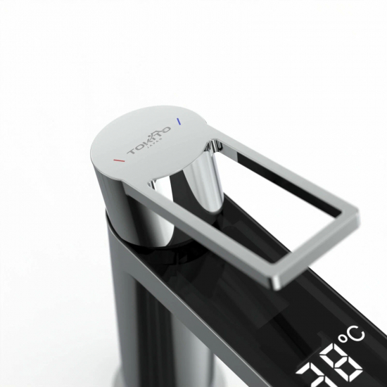Смеситель для раковины TOKITO Digital TOK-DIG-1011 с индикатором температуры, хром