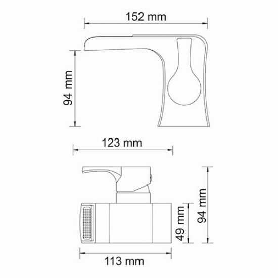 Смеситель для раковины WASSERKRAFT Berkel 4869 хром