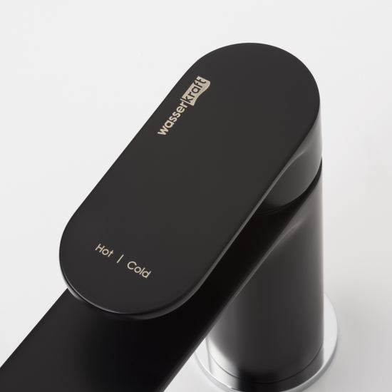 Смеситель для раковины WASSERKRAFT Elbe 7403 чёрный матовый