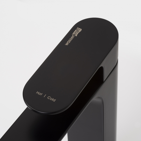 Смеситель для раковины WASSERKRAFT Elbe 7403H чёрный матовый