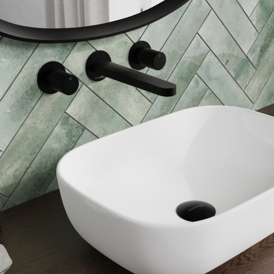 Смеситель для раковины WASSERKRAFT Fulda 5245 С ВНУТРЕННЕЙ ЧАСТЬЮ чёрный матовый
