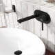 Смеситель для раковины WASSERKRAFT Gollach 3330 С ВНУТРЕННЕЙ ЧАСТЬЮ чёрный матовый