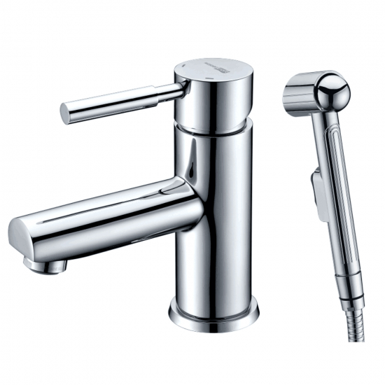 Смеситель для раковины WASSERKRAFT Main 4108 с гигиеническим душем, хром