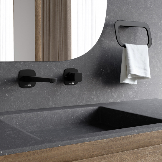 Смеситель для раковины WASSERKRAFT Nuthe A9151.315 С ВНУТРЕННЕЙ ЧАСТЬЮ чёрный