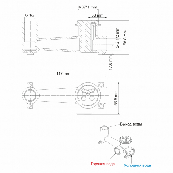 Смеситель для раковины WASSERKRAFT Sauer 7130 С ВНУТРЕННЕЙ ЧАСТЬЮ глянцевое золото