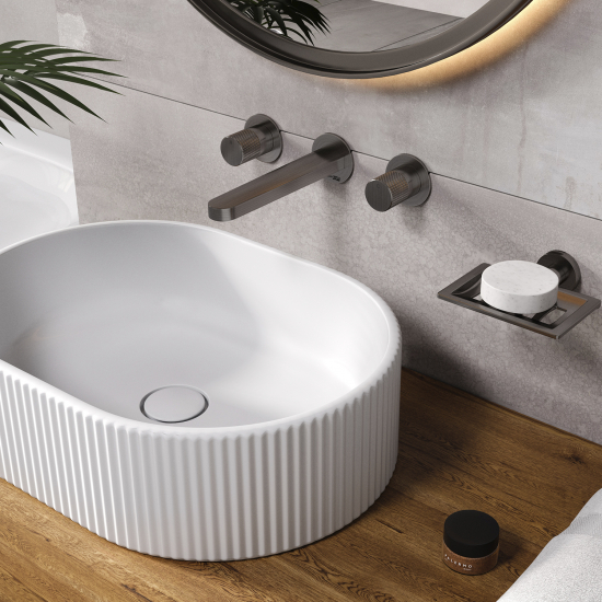 Смеситель для раковины WASSERKRAFT Tauber 6445 С ВНУТРЕННЕЙ ЧАСТЬЮ никель