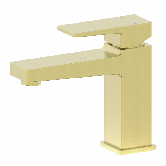 Смеситель для раковины WONZON & WOGHAND Cube 2.0 WW-88018068-BG брашированное золото