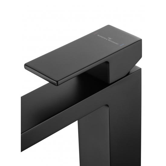 Смеситель для раковины WONZON & WOGHAND Cube WW-88139016-MB чёрный матовый