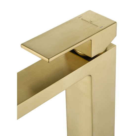 Смеситель для раковины WONZON & WOGHAND Cube WW-88239016-BG брашированное золото