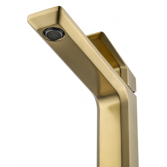 Смеситель для раковины WONZON & WOGHAND Diamond WW-88239011-BG брашированное золото