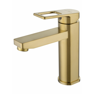 Смеситель для раковины WONZON & WOGHAND Frame WW-88139010-BG брашированное золото