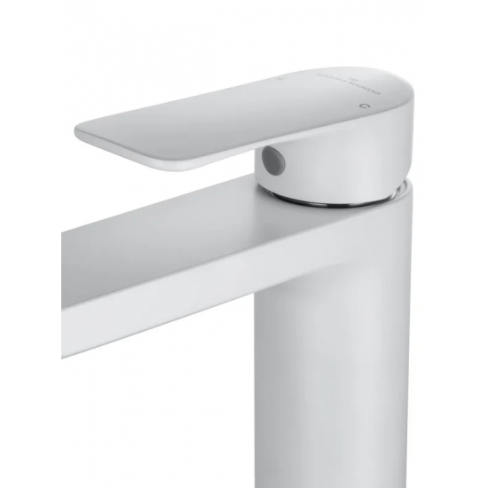 Смеситель для раковины WONZON & WOGHAND Line WW-A40732-MW белый матовый