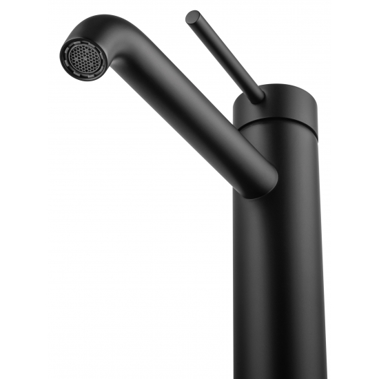 Смеситель для раковины WONZON & WOGHAND Stick WW-88239017-MB чёрный матовый