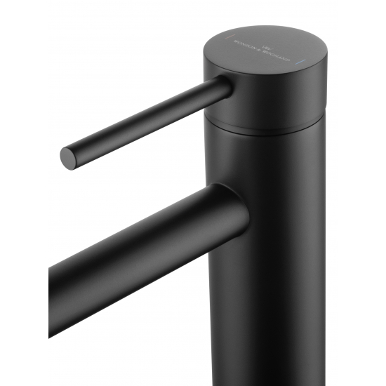 Смеситель для раковины WONZON & WOGHAND Stick WW-88239017-MB чёрный матовый
