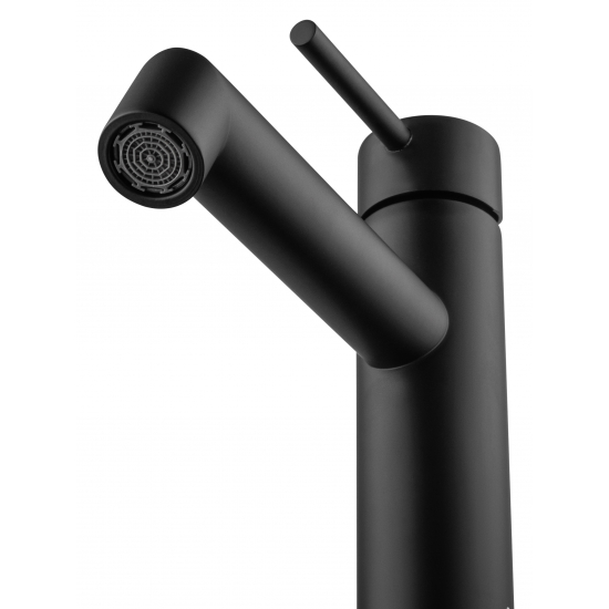 Смеситель для раковины WONZON & WOGHAND WW-H1063-MB чёрный матовый
