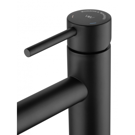 Смеситель для раковины WONZON & WOGHAND WW-H1063-MB чёрный матовый